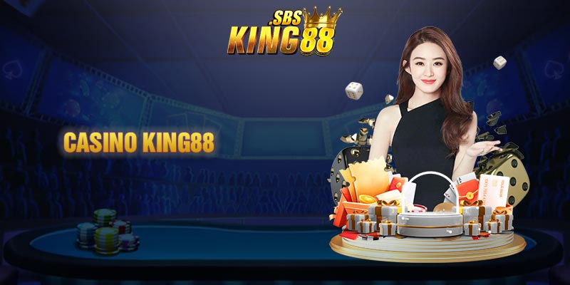 Sảnh casino King88 thu hút nhiều người chơi tham gia